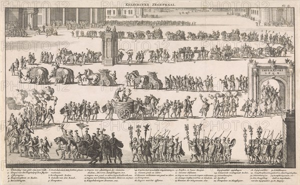 Imperial triumph, Jan Luyken, FranÃ§ois Halma, Willem van de Water, 1697