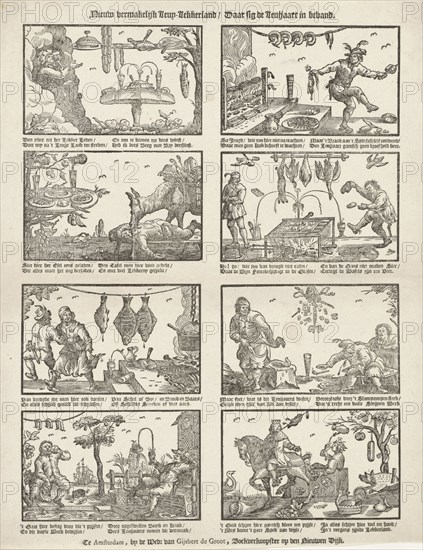 New entertaining Cockaigne, Gijsbert de Groot, Anonymous, c. 1800 - c. 1950