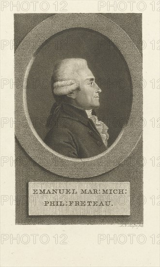 Portrait of Emmanuel Marie Michel Philippe de Saint Just Fréteau, Lambertus Antonius Claessens, c. 1792 - c. 1808