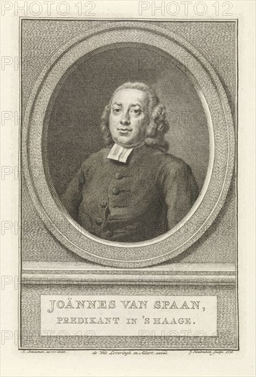 Portrait of John Spaan, Jacob Houbraken, weduwe Jacobus Loveringh & Johannes Allart, 1776