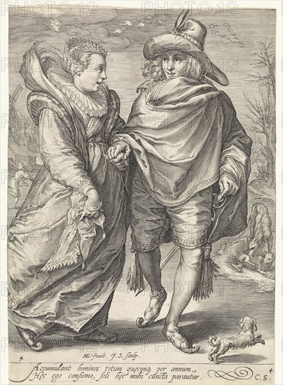 Winter, Jan Saenredam, Cornelius Schonaeus, 1601