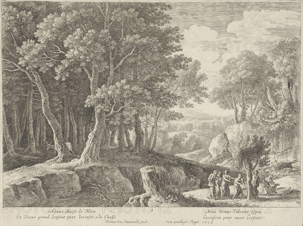 Birth of Adonis, Herman van Swanevelt, Lodewijk XIV (koning van Frankrijk), 1654