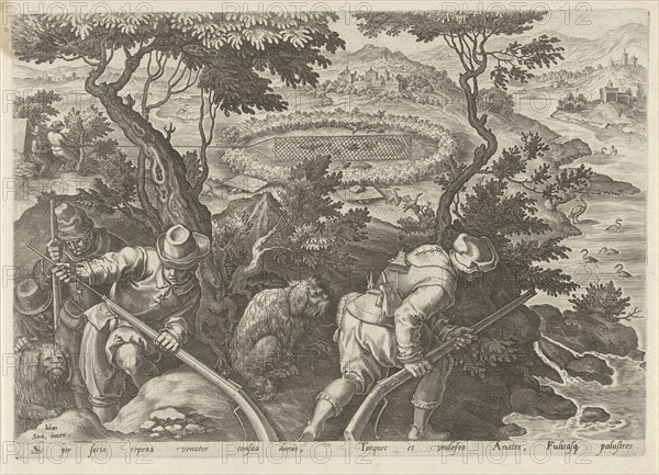 Duck Hunt, Philip Galle, 1578