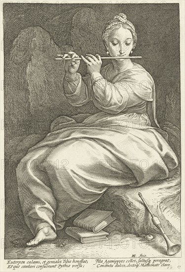Euterpe, Hendrick Goltzius, 1592