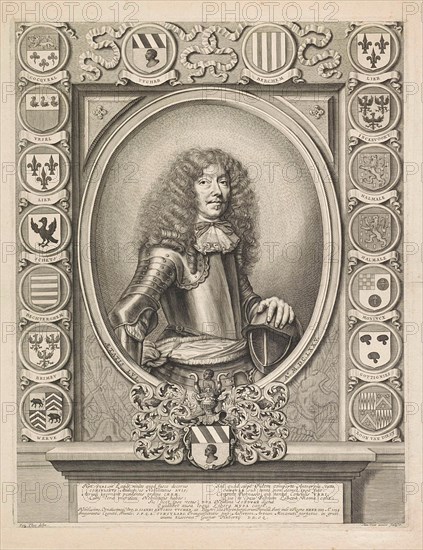 Portrait of Johannes Antonius Tucher, Alexander Voet (II), Gaspar Huybrechts, Johannes Antonius Tucher, 1675
