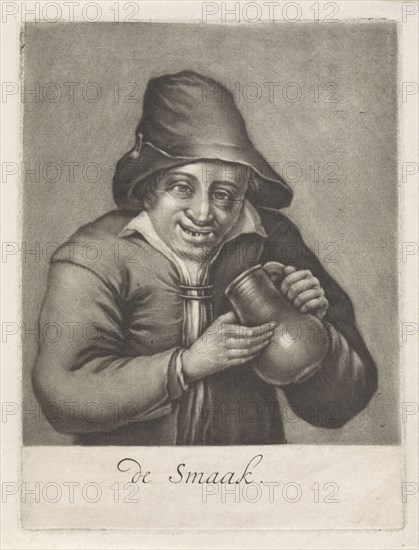 Man with a beer bottle, Anonymous, 1650 - 1800