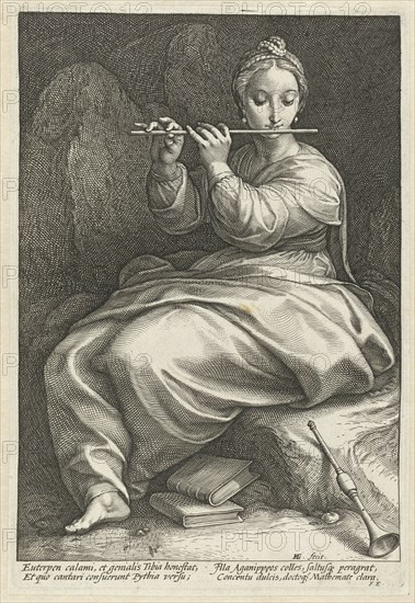 Euterpe, Hendrick Goltzius, 1592