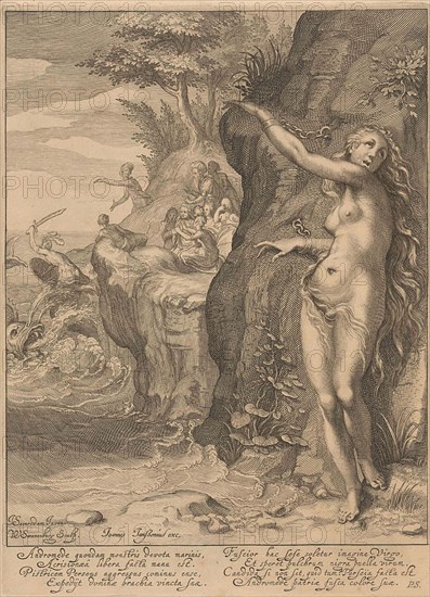 Perseus and Andromeda, Willem Isaacsz. van Swanenburg, Petrus Scriverius, Johannes Janssonius, 1608 - 1665