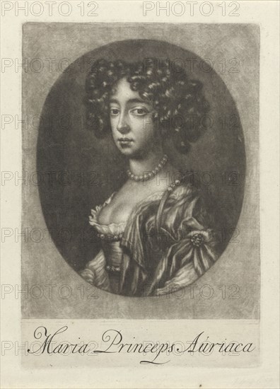 Portrait of Mary II Stuart, Jan Griffier (I), 1677 - 1718