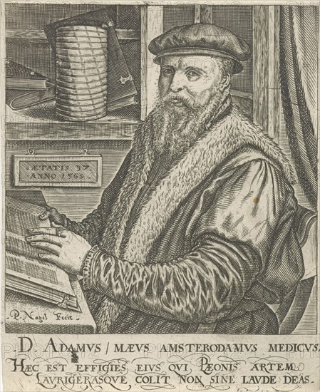 Portrait of Adam Maeus, Pieter Nagel, 1569