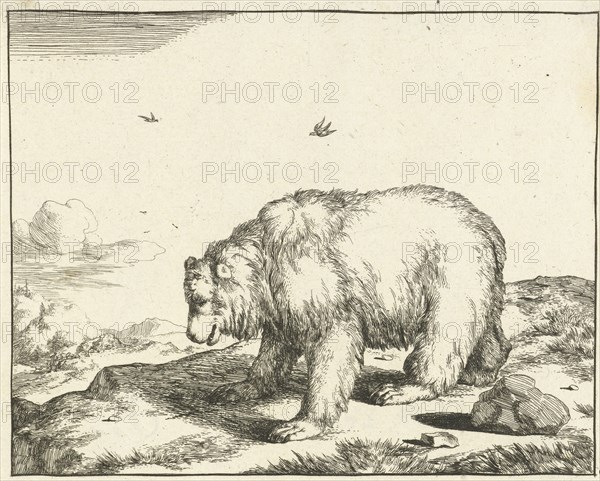 Standing Bear, and profil, Marcus de Bye, Marcus Gerards (I), 1664