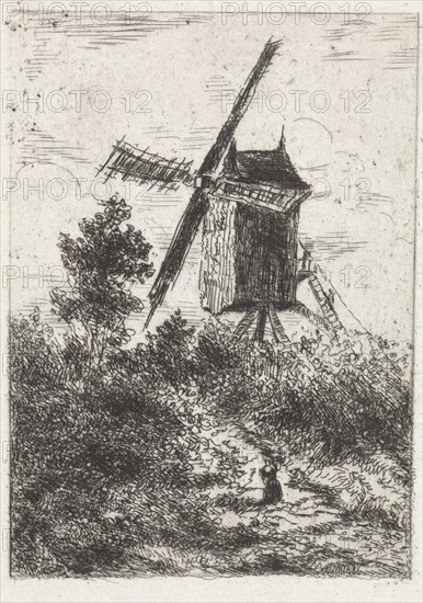 Windmill, Arnoud Schaepkens, 1831 - 1904