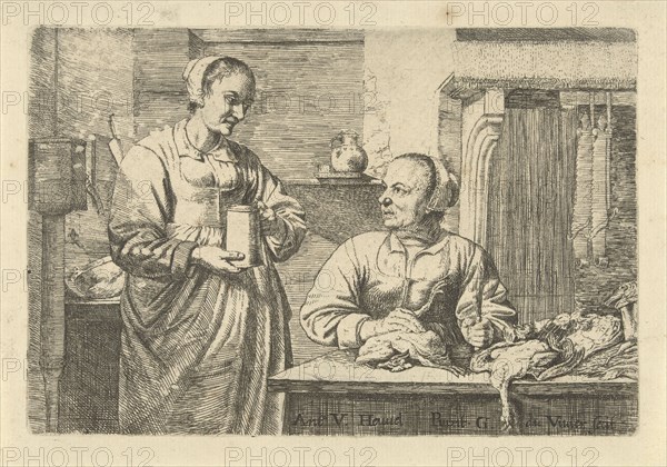 The Flemish cuisine, Guillaume Duvivier (17e eeuw), c. 1660 - c. 1670