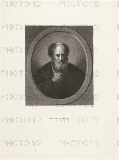 Portrait of an old man with beard, Lambertus Antonius Claessens, c. 1829 - c. 1834