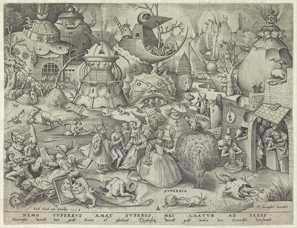 Pride, Pieter van der Heyden, Hieronymus Cock, unknown, 1558