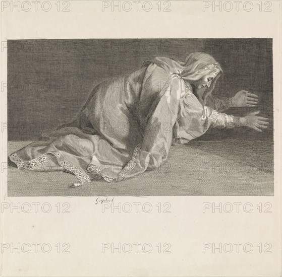 Mother of Darius, Frederik Nicolaas Horatius Witsen Geysbeek, Gerard Edelinck, 1820 - 1874