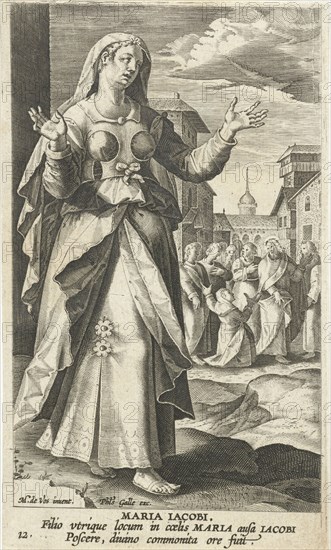 Mary, the mother of the sons of Zebedee, Karel van Mallery, Philips Galle, Cornelis Kiliaan, 1595-1599