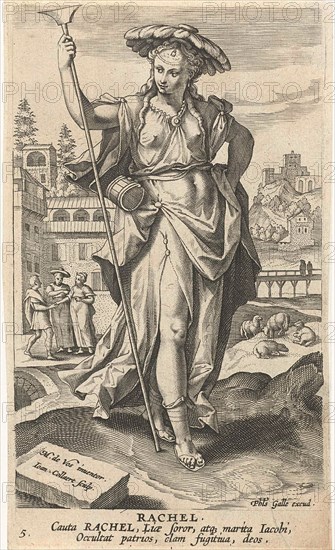 Rachel, Jan Collaert (II), Philips Galle, Cornelis Kiliaan, 1588 - 1597