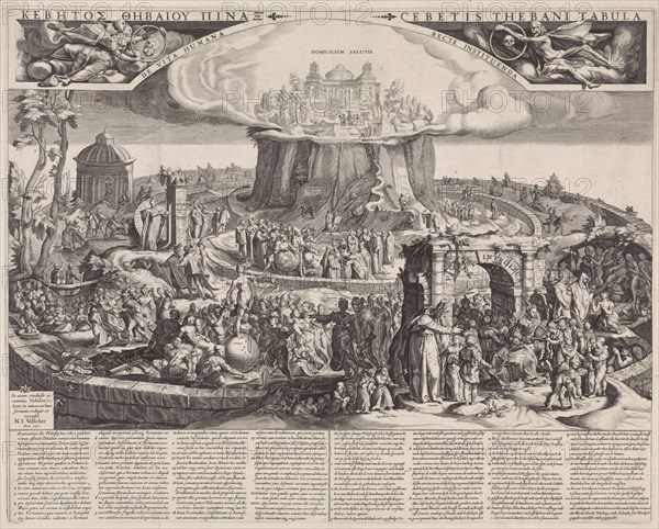 Tabula Cebetis, Jacob Matham, print maker: Anonymous, Hendrick Goltzius, 1640