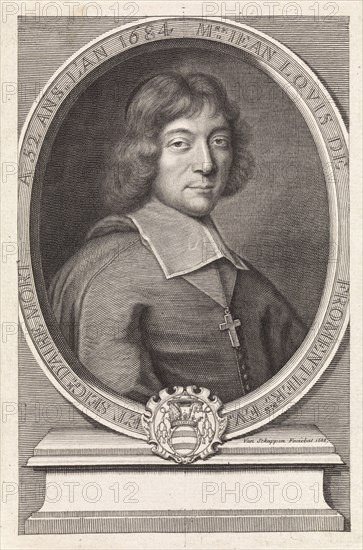 Portrait of Jean Louis de FromentiÃ¨res, Pieter van Schuppen, 1688