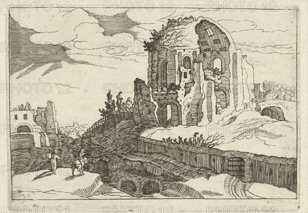 Nymphaeum in Rome, Willem van Nieulandt (II), Anonymous, 1594 - 1685