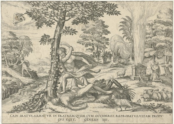 Cain and Abel, attributed to Symon Novelanus, 1577 - 1627