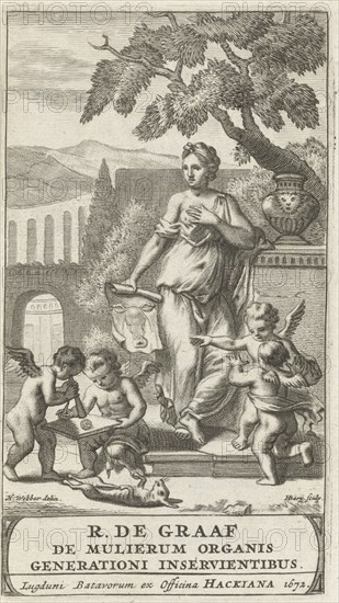 Title page for: Reinier de Graaf, The mulierum organisms generationi inservientibus tractatus novus, Leiden, 1672, Hendrik Bary, officina Hackiana, 1672