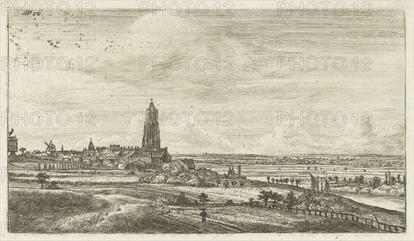 View of Rhenen, Jan Ruyscher, Anthonie Waterloo, Anthonie Waterloo, 1648 - 1663