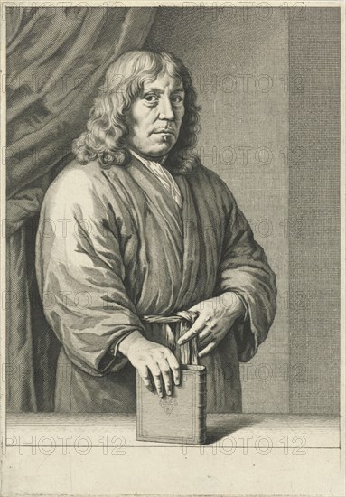 Portrait of Peter van Staveren, Johannes Willemsz. Munnickhuysen, Willem van Mieris, 1664 - 1721