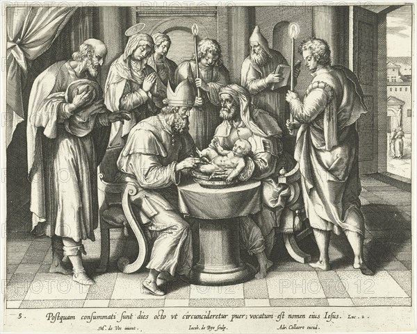 Circumcision of Christ, Jacques de Bie, Adriaen Collaert, 1598 - 1618