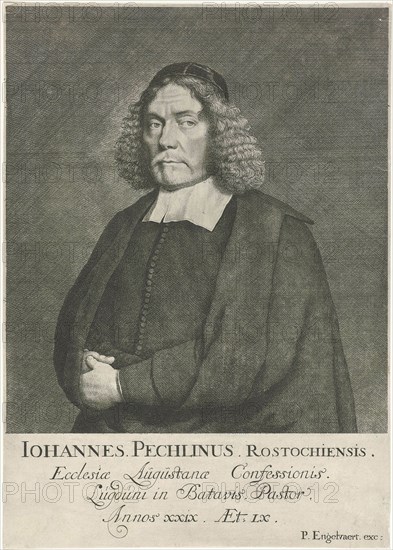 Portrait of John Nicholas Pechlin, Cornelis de Man, Pieter Engelvaert, 1704