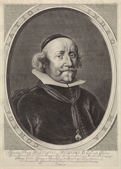 Portrait of Wolfgang William of the Palatinate-Neuburg, Theodor Matham, c. 1635 - 1653