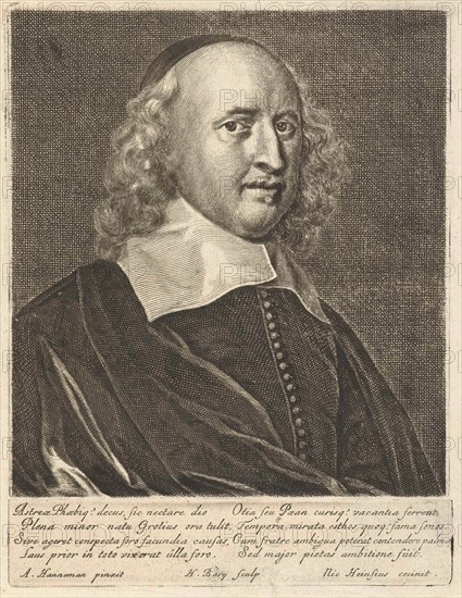 Portrait of Willem de Groot, print maker: Hendrik Bary, Adriaen Hanneman, Nicolaus Heinsius, 1657 - 1707