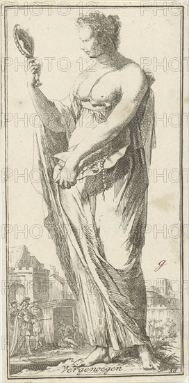 Personification of satisfaction, Arnold Houbraken, 1710 - 1719