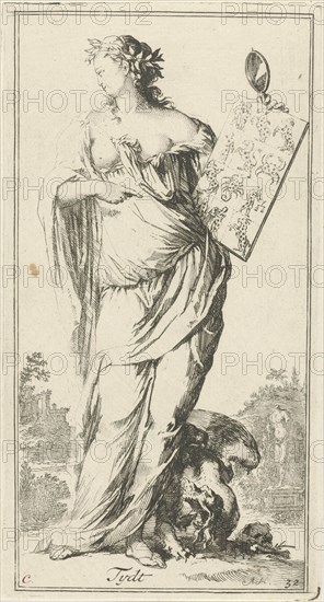 Personification of time, Arnold Houbraken, 1710 - 1719