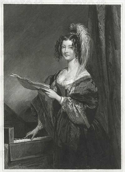Lady for a keyboard, Johannes de Mare, 1816 - 1889