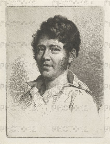 Portrait of an unknown man, Johannes Pieter de Frey, 1780 - 1834