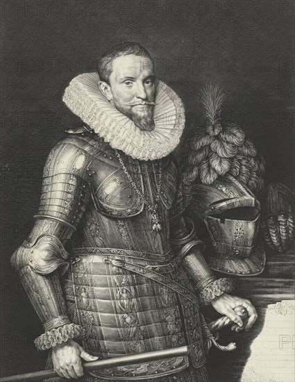 Portrait of Ambrogio Spinola, marquis de los Balbases, Jan Harmensz. Muller, Michiel Jansz van Mierevelt, 1615