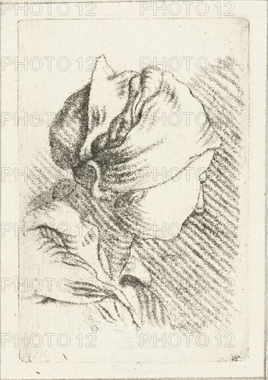 Study Sheet with a woman with head scarf, Louis Bernard Coclers, 1756-1817