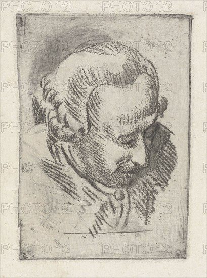 Head Study of Jean Baptiste Coclers, Louis Bernard Coclers, 1756 - 1817