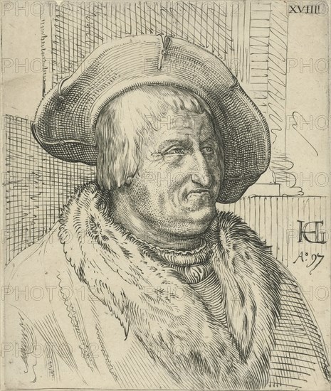 Portrait of a man with a hat, Anonymous, 1597