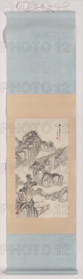 Painting in the style of the four Wangs, Xiang Wenyan, 1897, chinese painting, China,