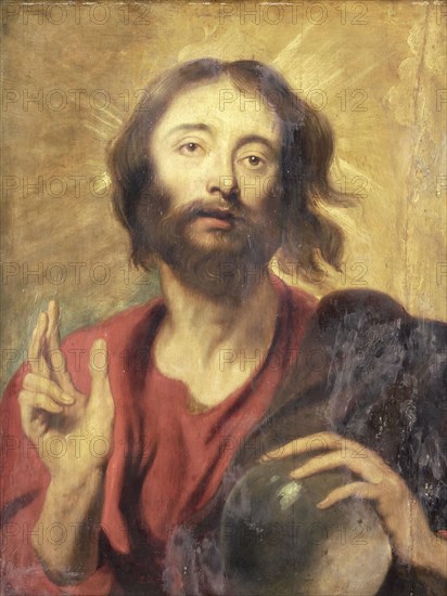 Salvator Mundi, copy after Anthony van Dyck, 1650 - 1700