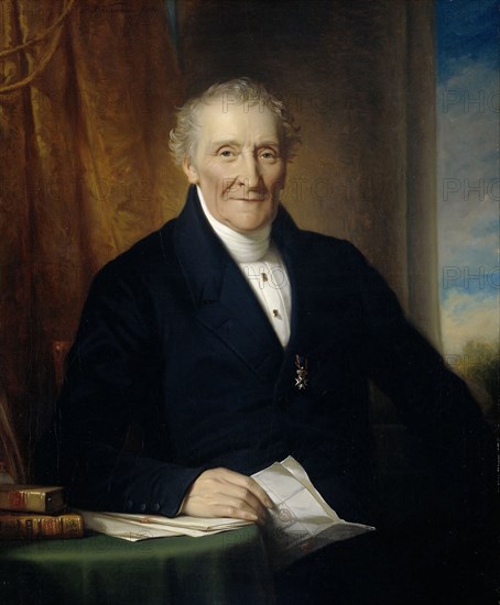 Portrait of Rodolphe le Chevalier, Merchant in Amsterdam and one of three Founders of the Holland Iron Railroad Company, Jan Adam Kruseman, 1850