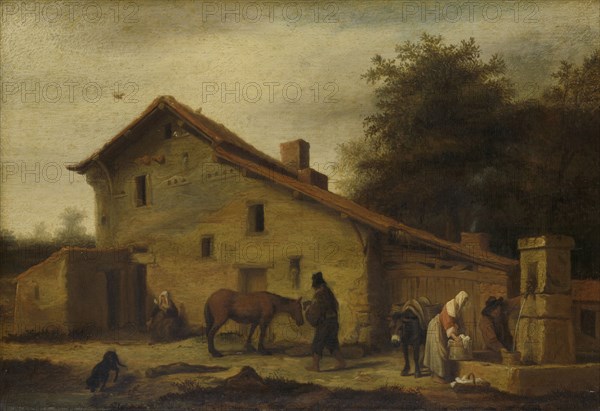 Inn near Nantes France, Lambert Doomer, 1640 - 1660