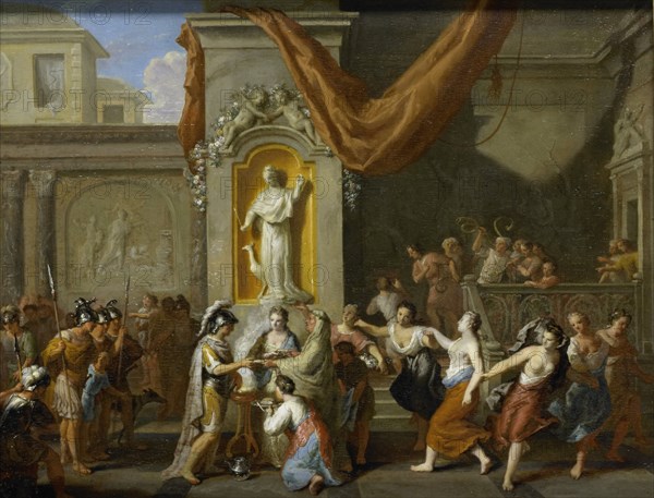 Marriage of Alexander the Great, King of Macedonia, with Roxana of Bacteriane, Gerard Hoet (I), 1670 - 1733