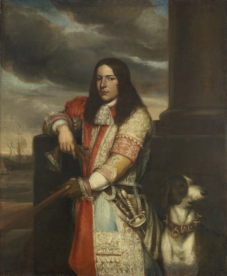 Portrait of Vice-Admiral Engel de Ruyter, Son of Michiel Adriaensz de Ruyter, Jan Andrea Lievens, 1667 - 1680