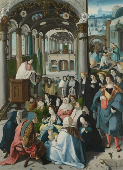 The Calling of Saint Anthony, Aertgen Claesz van Leyden, c. 1530
