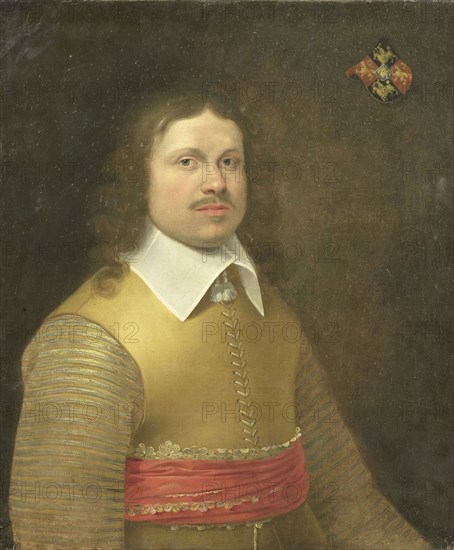 Portrait of Herman van der Hem van Nederstein (Herman Gysbert van der Hemm van Niederstein) (died 1671), Monogrammist IVA, Anonymous, 1645