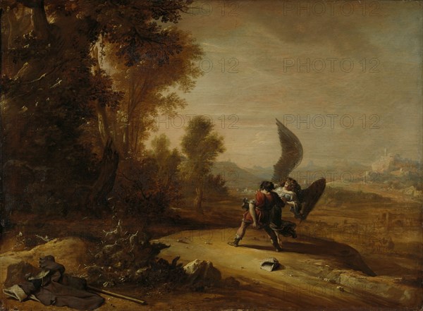 Jacob Wrestling with the Angel, Bartholomeus Breenbergh, 1639